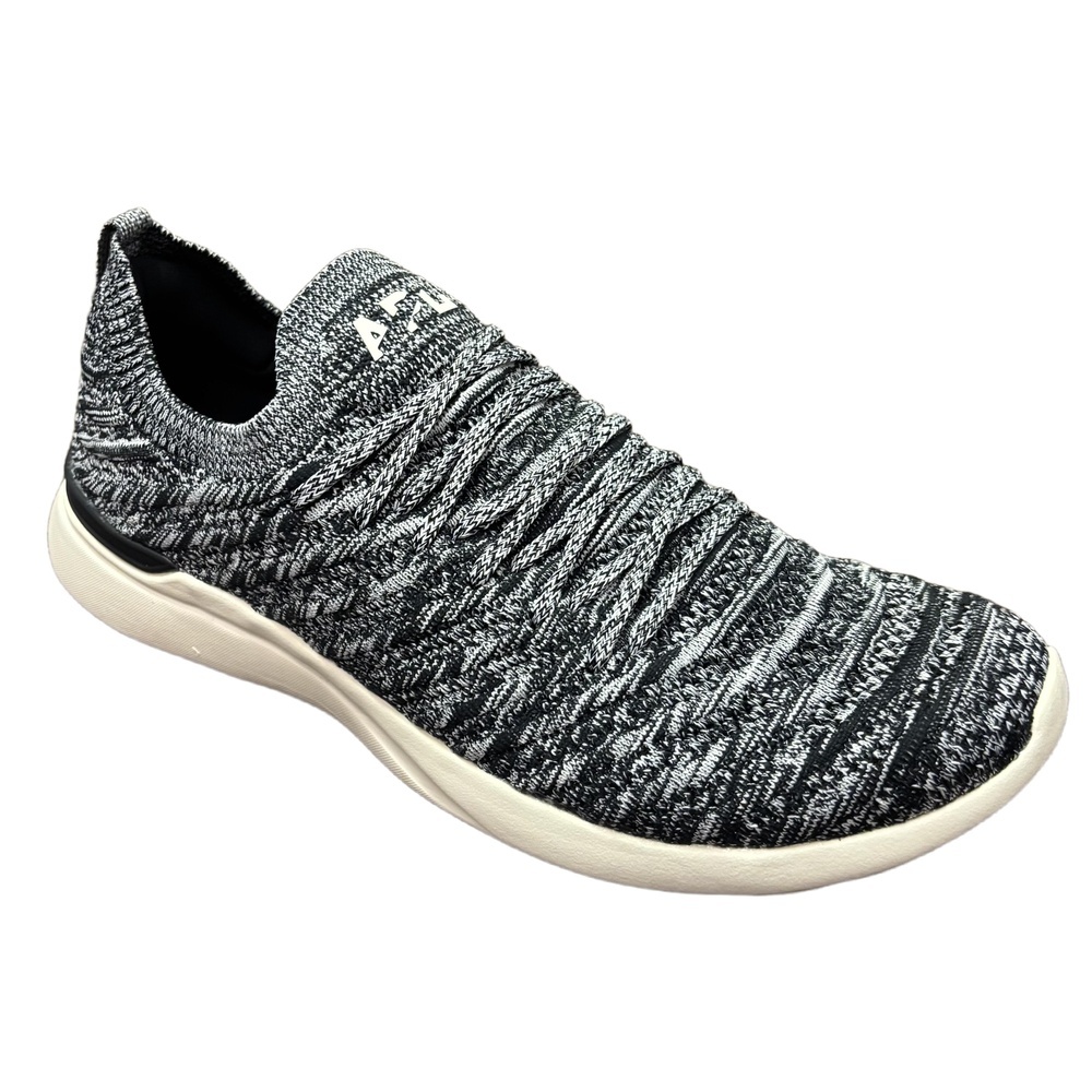 NWT APL TechLoom Wave Black Pristine Melange Athletic Running Sneakers Mens 11 M